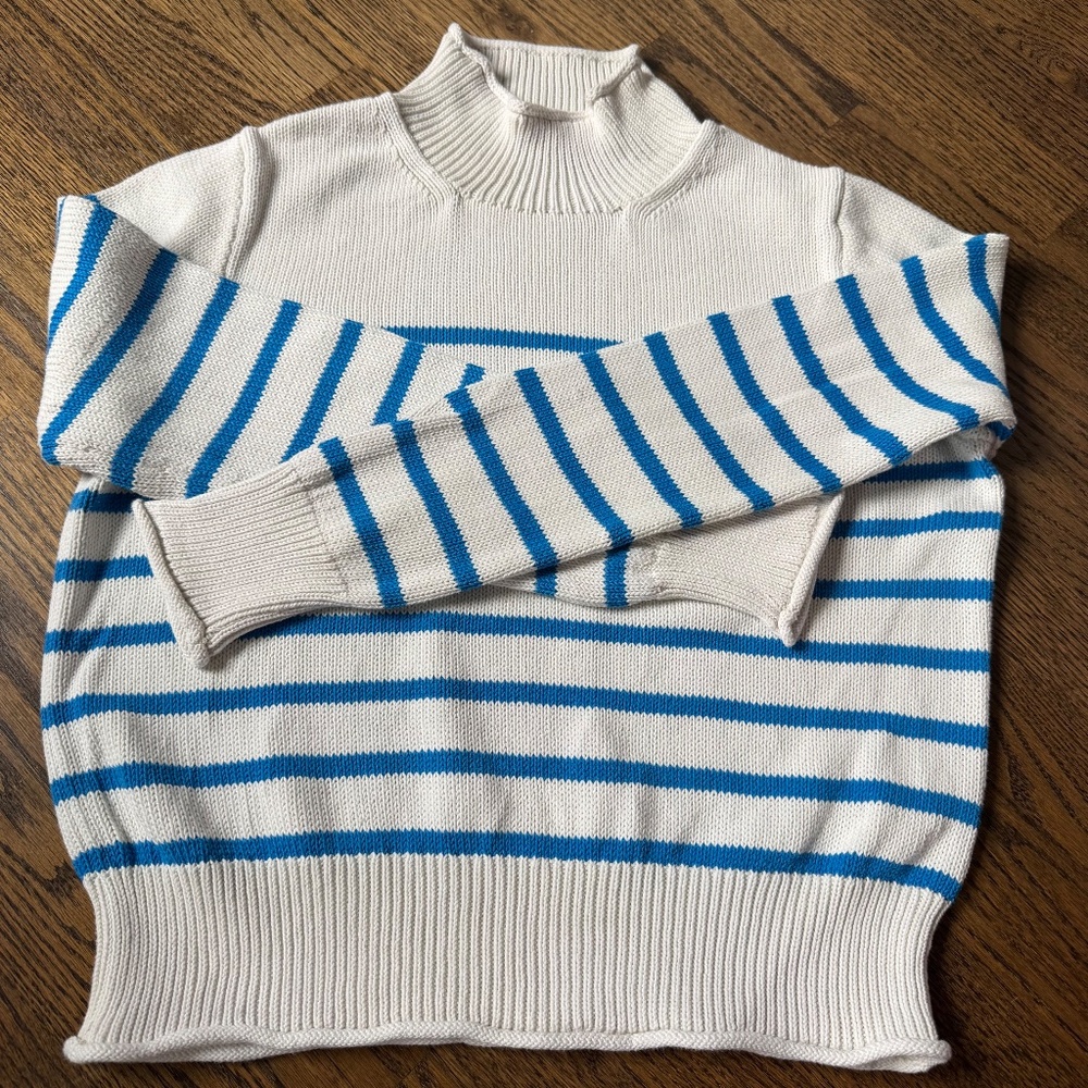 J Crew High Neck Striped Sweater - Picture 7 of 7